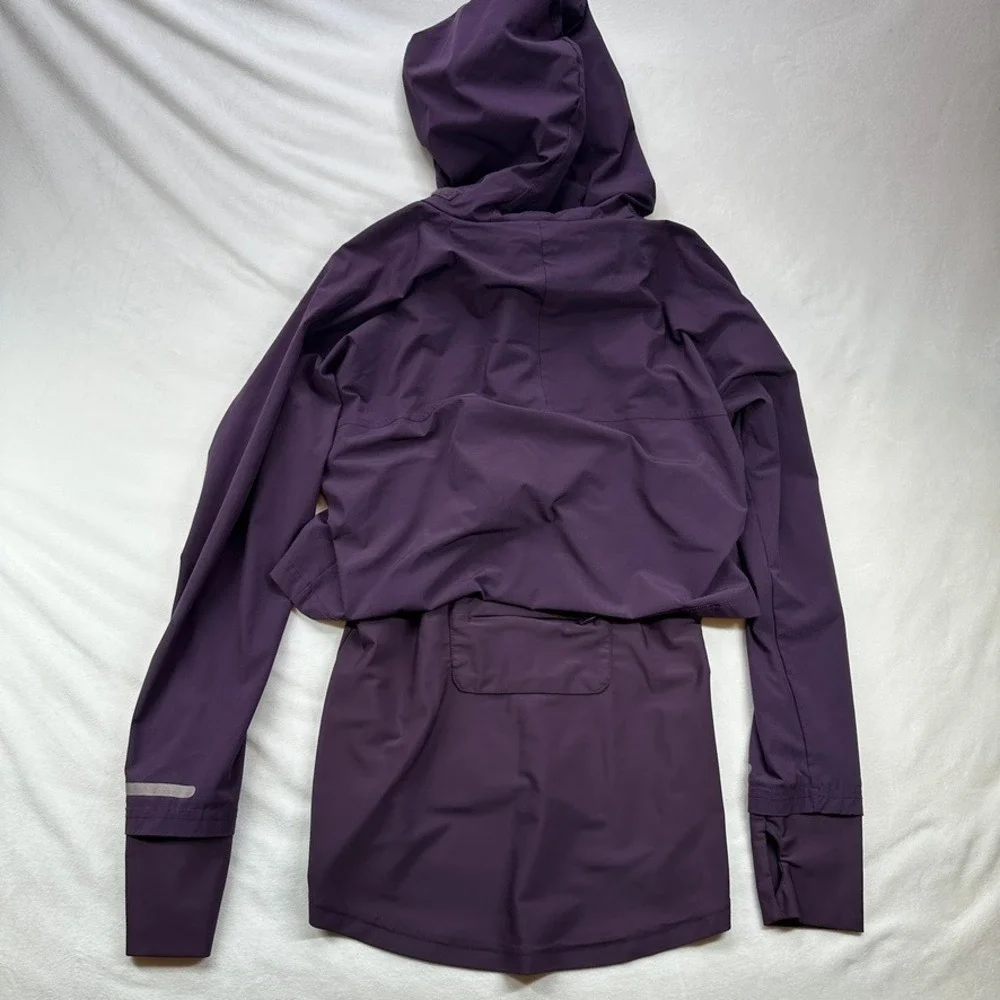 Sweaty Betty London Purple Hooded Lightweight Jacket Size S‎ Thumbholes